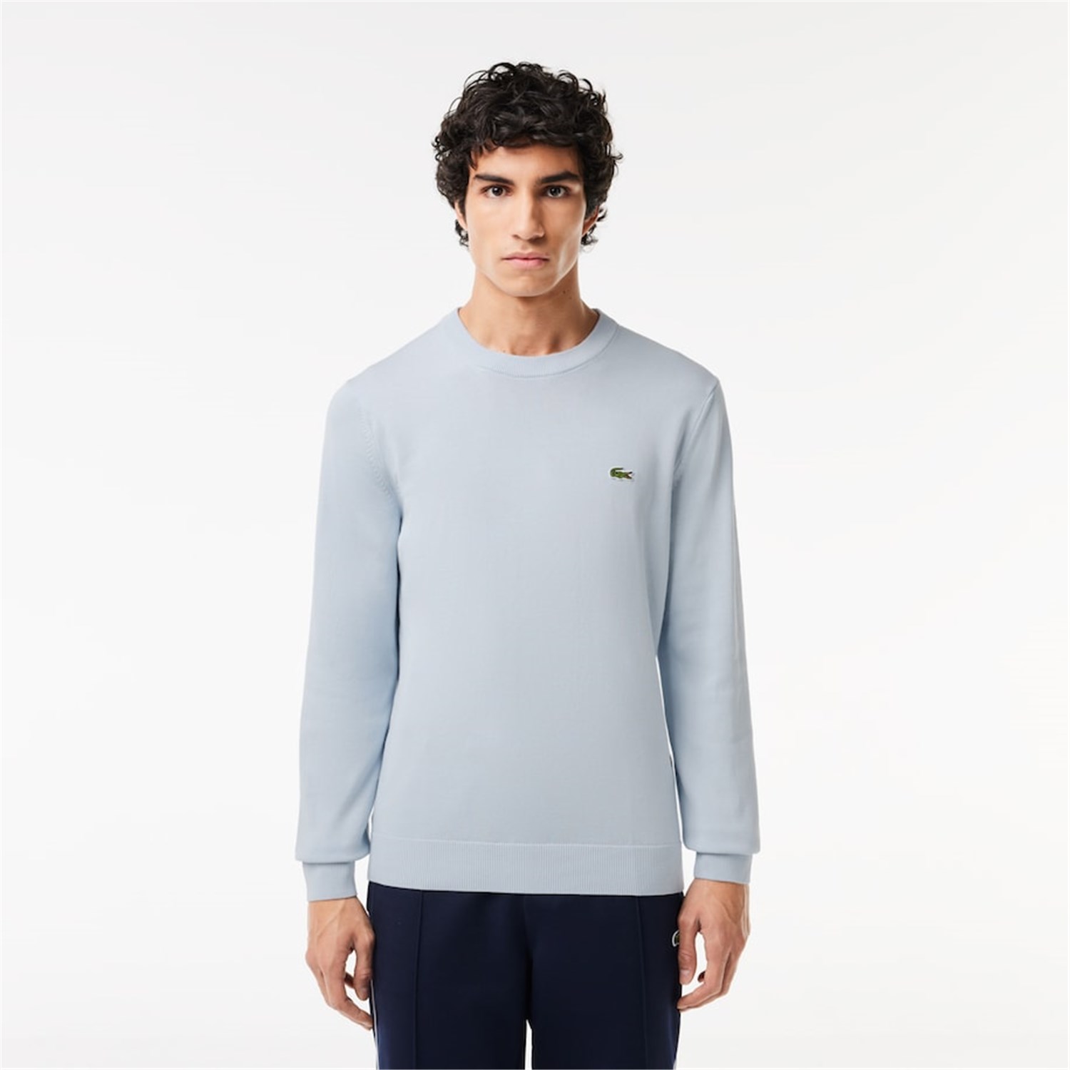 Lacoste AH1985 00 Celeste Abbigliamento Uomo Pullover