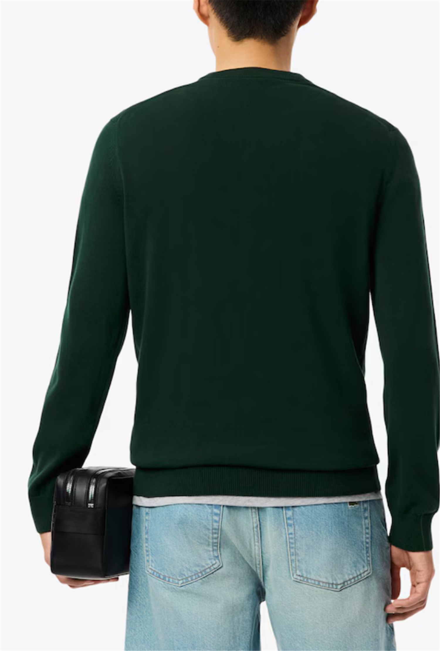 Lacoste AH1985 00 Verde Abbigliamento Uomo Pullover