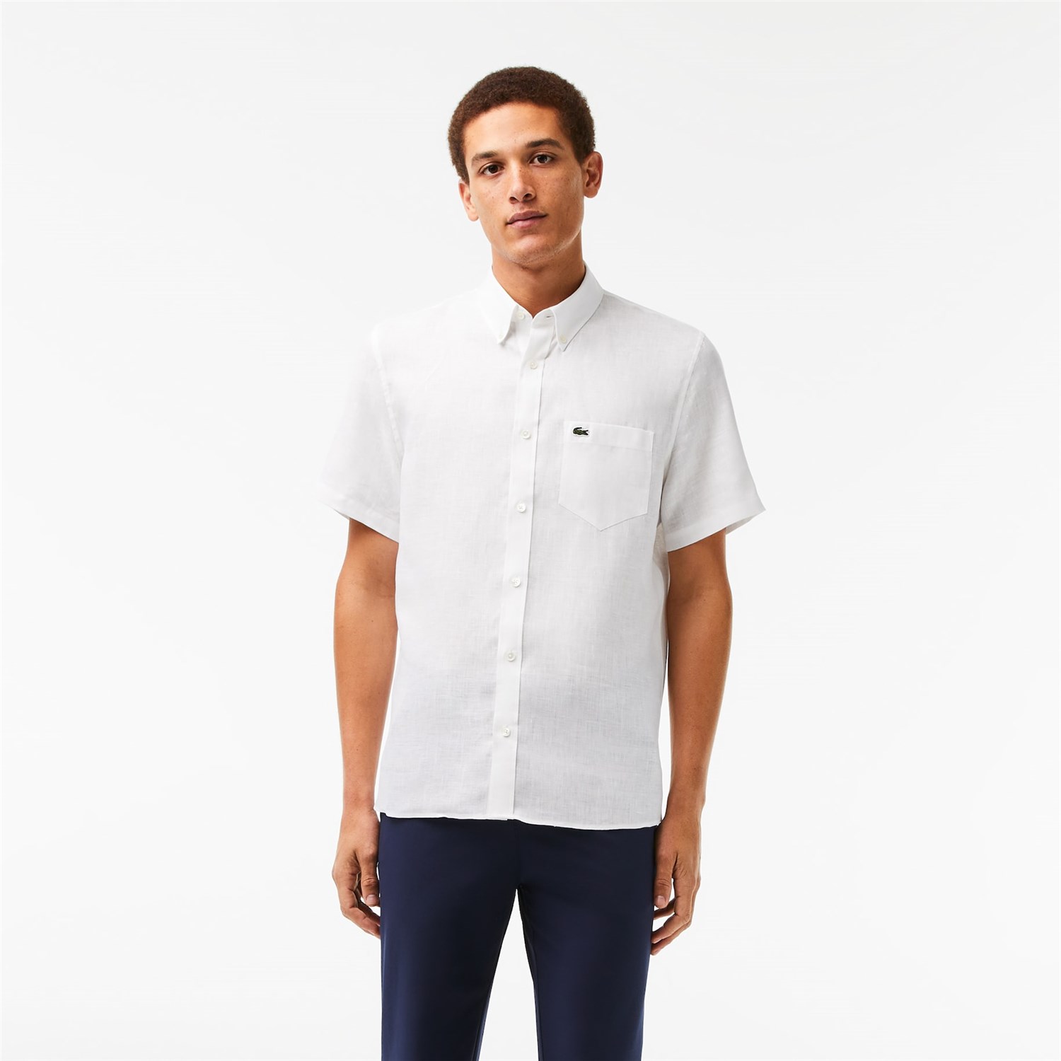 Lacoste CH4991 Bianco Abbigliamento Uomo Camicia