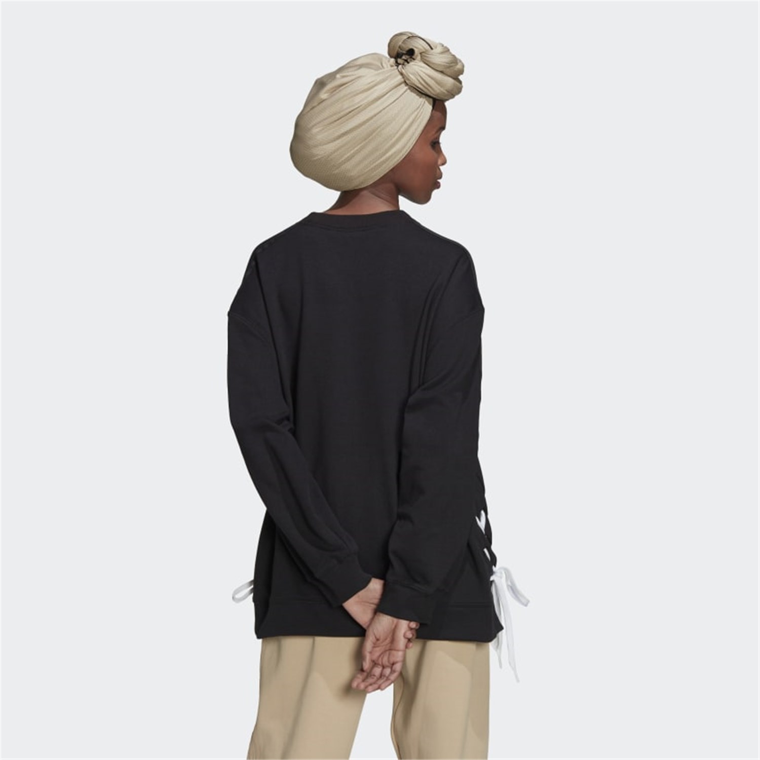 ADIDAS ORIGINALS HK5055 Nero Abbigliamento Donna Felpa