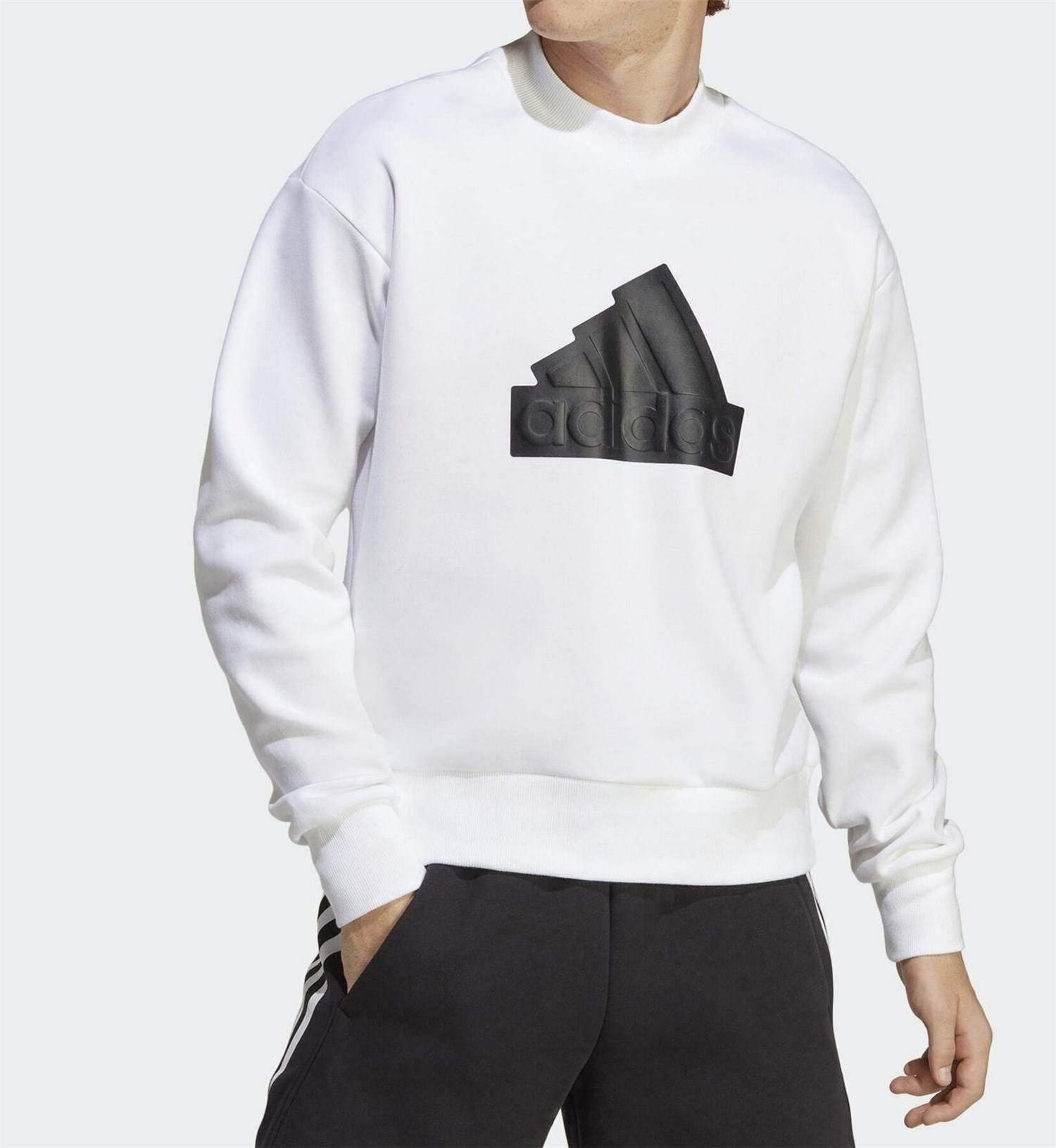 ADIDAS ORIGINALS IC3746 Bianco Abbigliamento Uomo Felpa