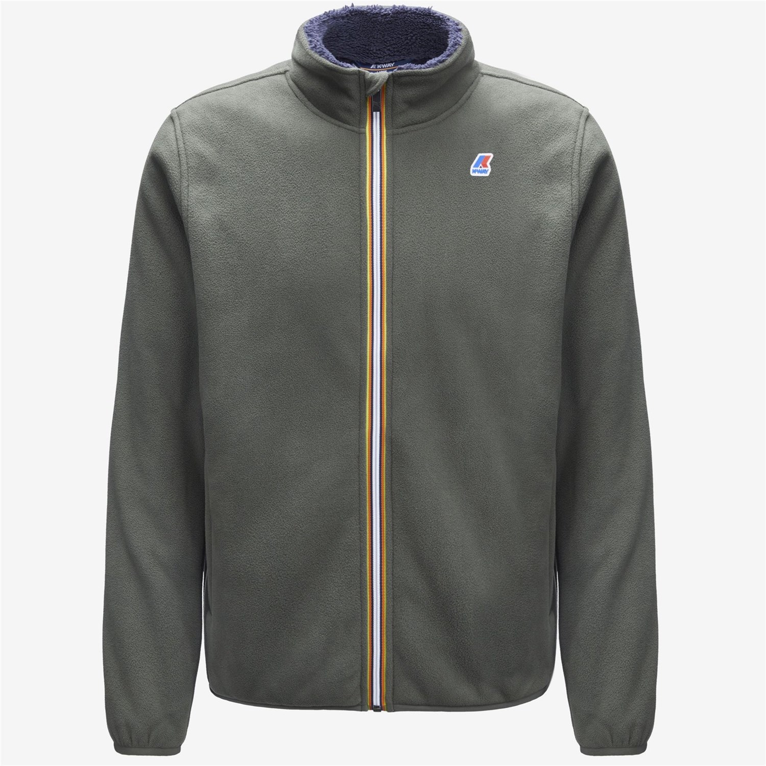 K-WAY K21181W Verde Militare Abbigliamento Uomo Felpa