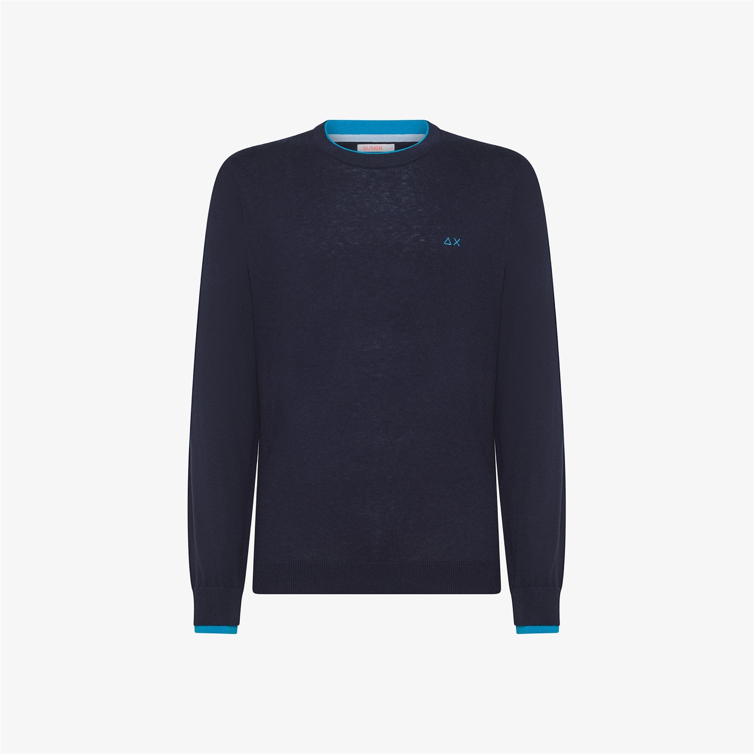 SUN68 K44125 Blu navy Abbigliamento Uomo Maglia