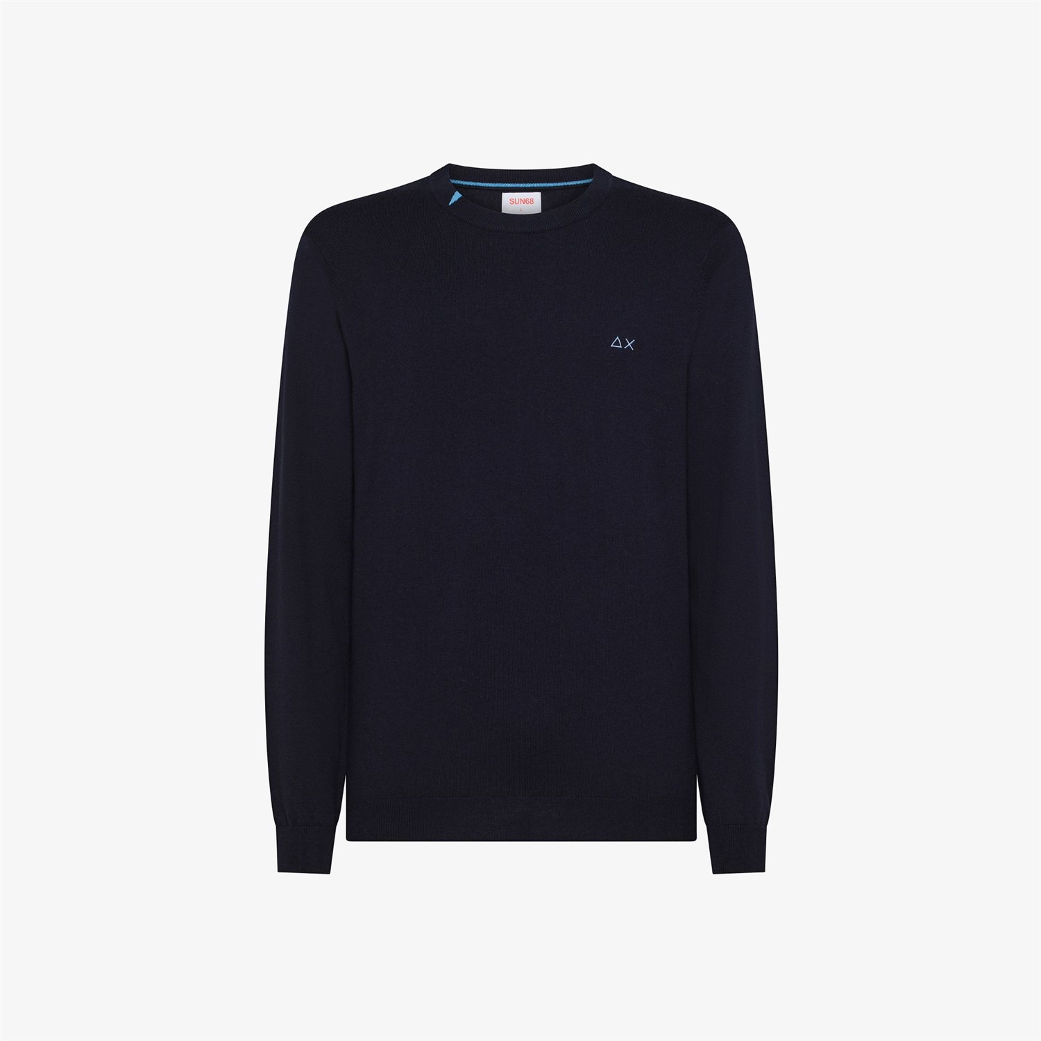 SUN68 K45101 Blu Abbigliamento Uomo Maglia