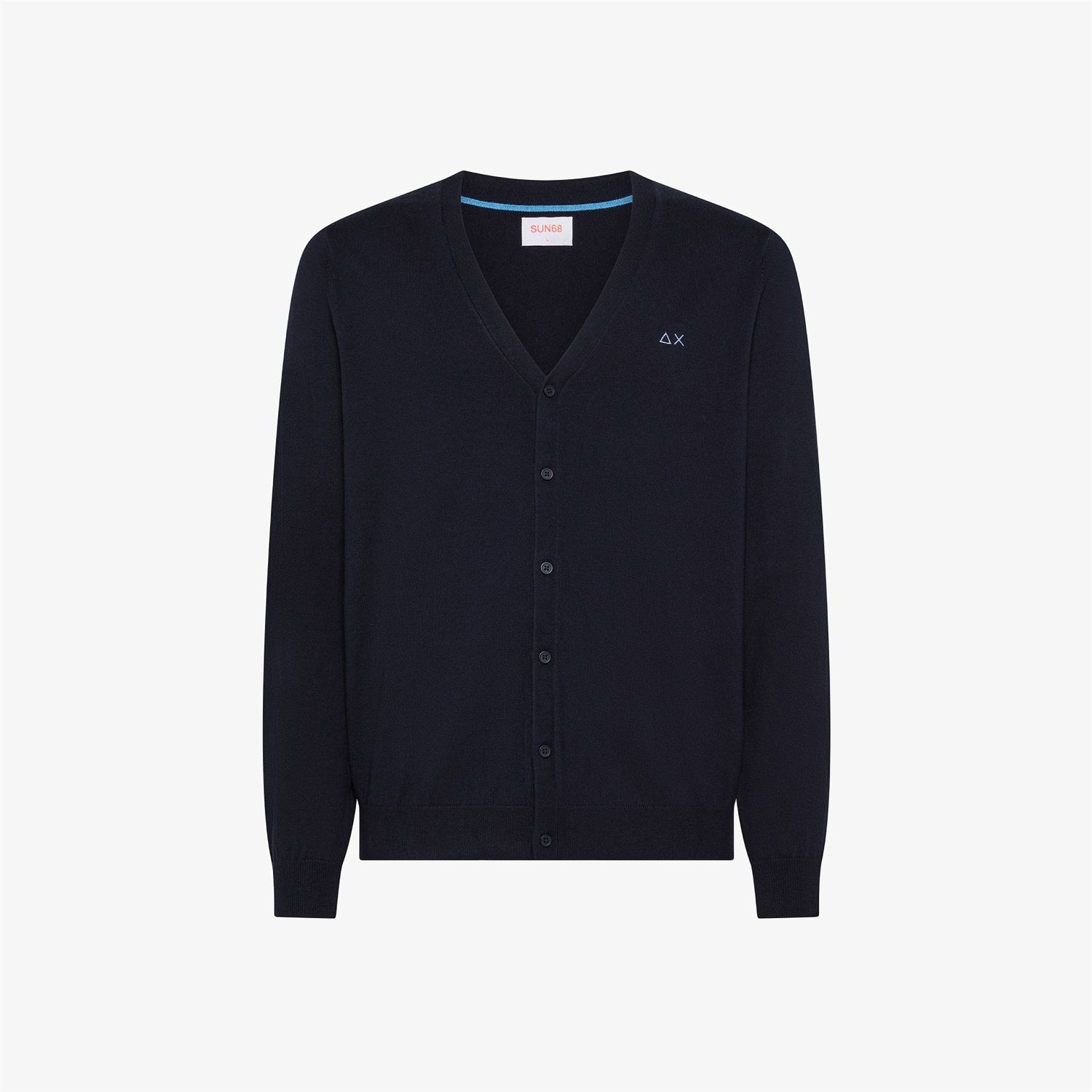 SUN68 K45103 Blu Abbigliamento Uomo Cardigan