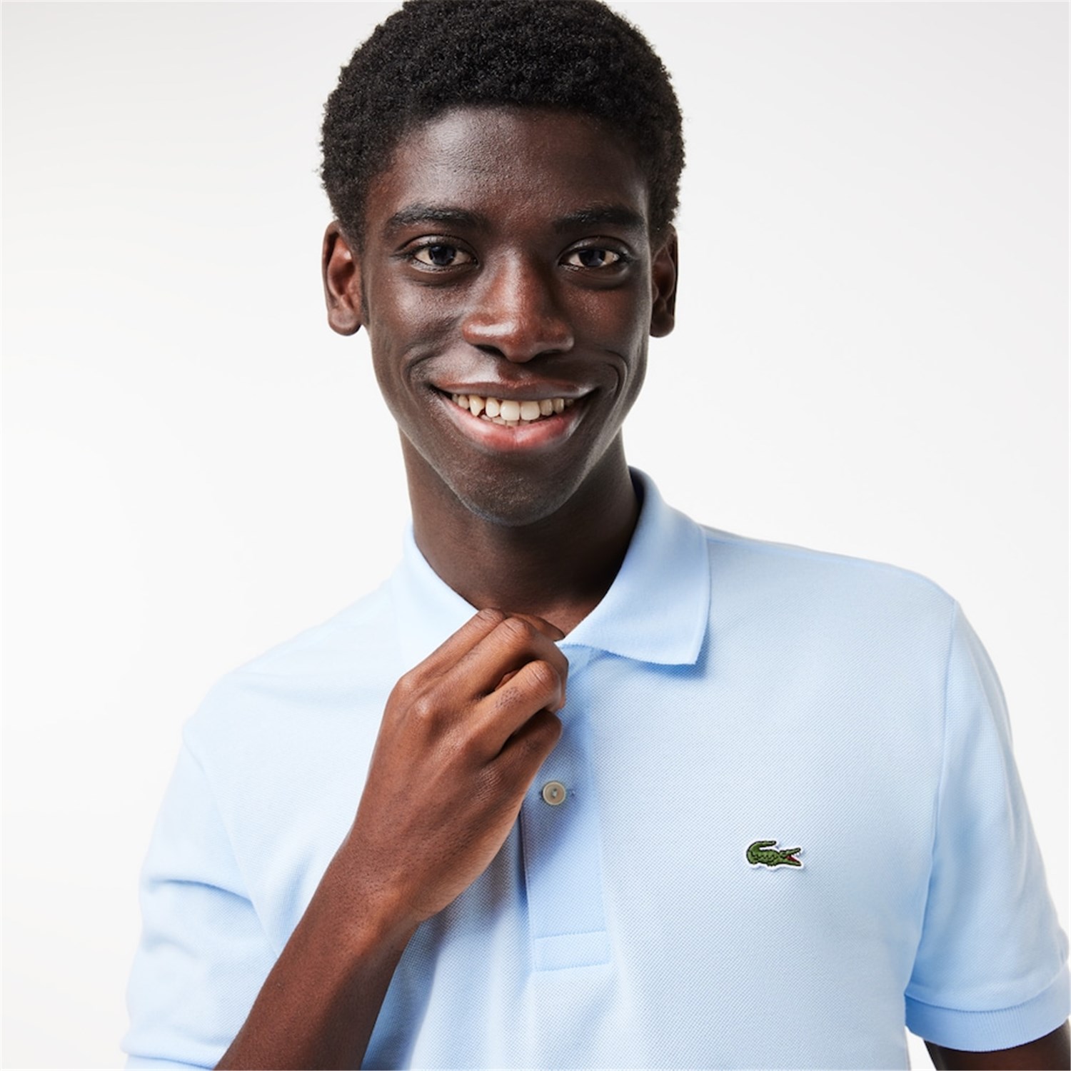 Lacoste L.12.12 Celeste Abbigliamento Uomo Polo
