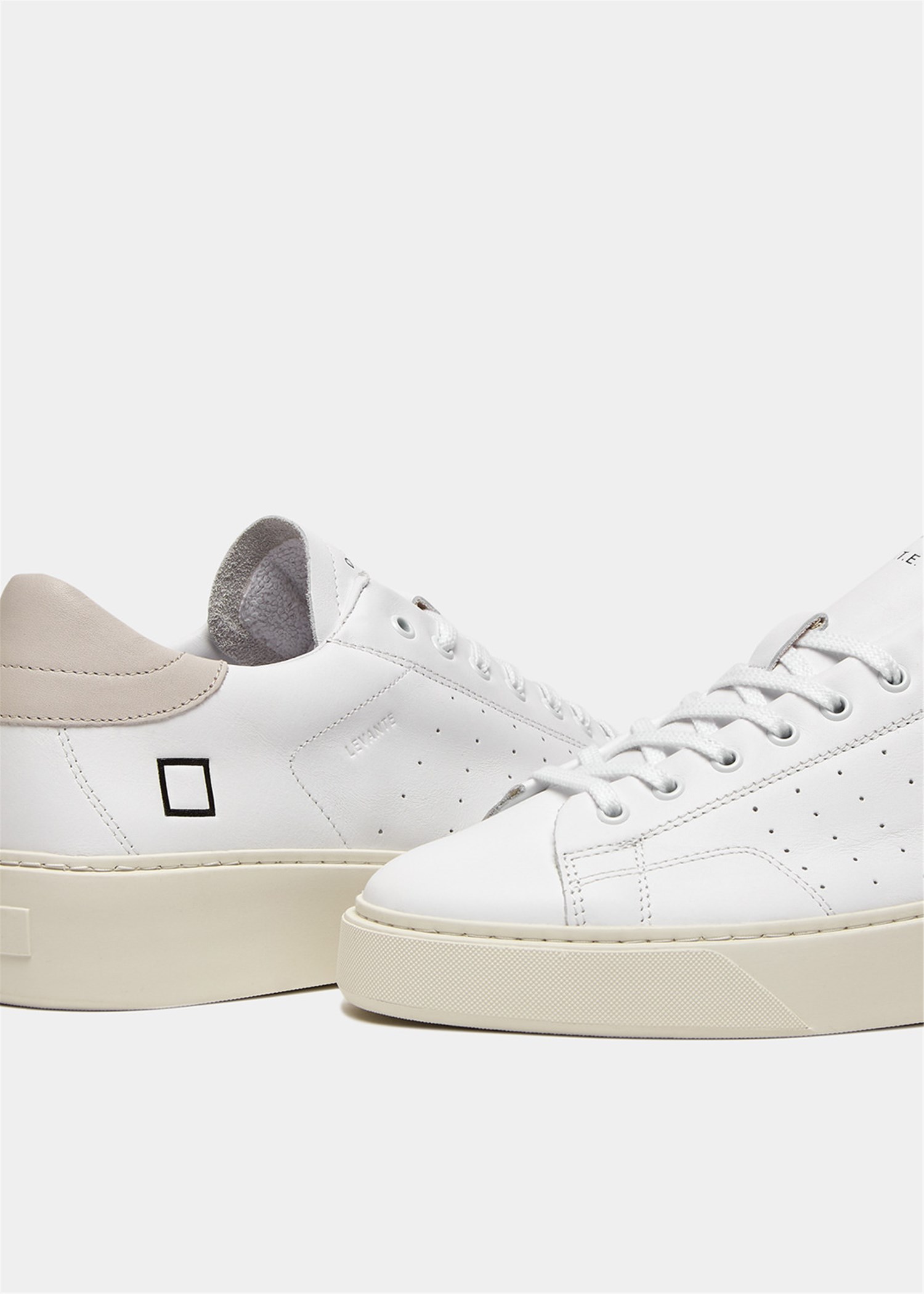 D.A.T.E. M391-LV-CA Latte Scarpe Uomo Sneakers
