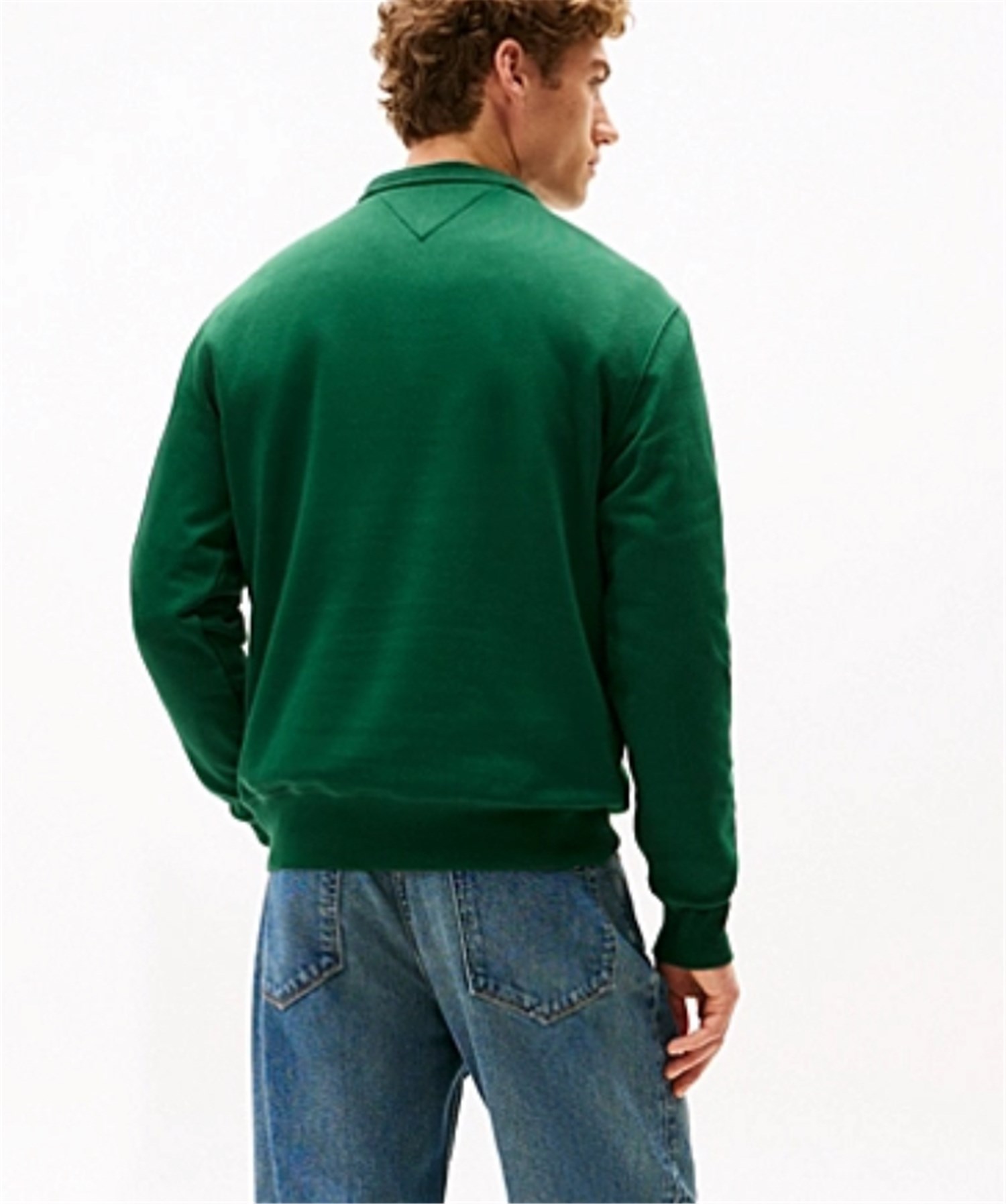 TOMMY HILFIGER MW0MW11596 Verde Abbigliamento Uomo Felpa