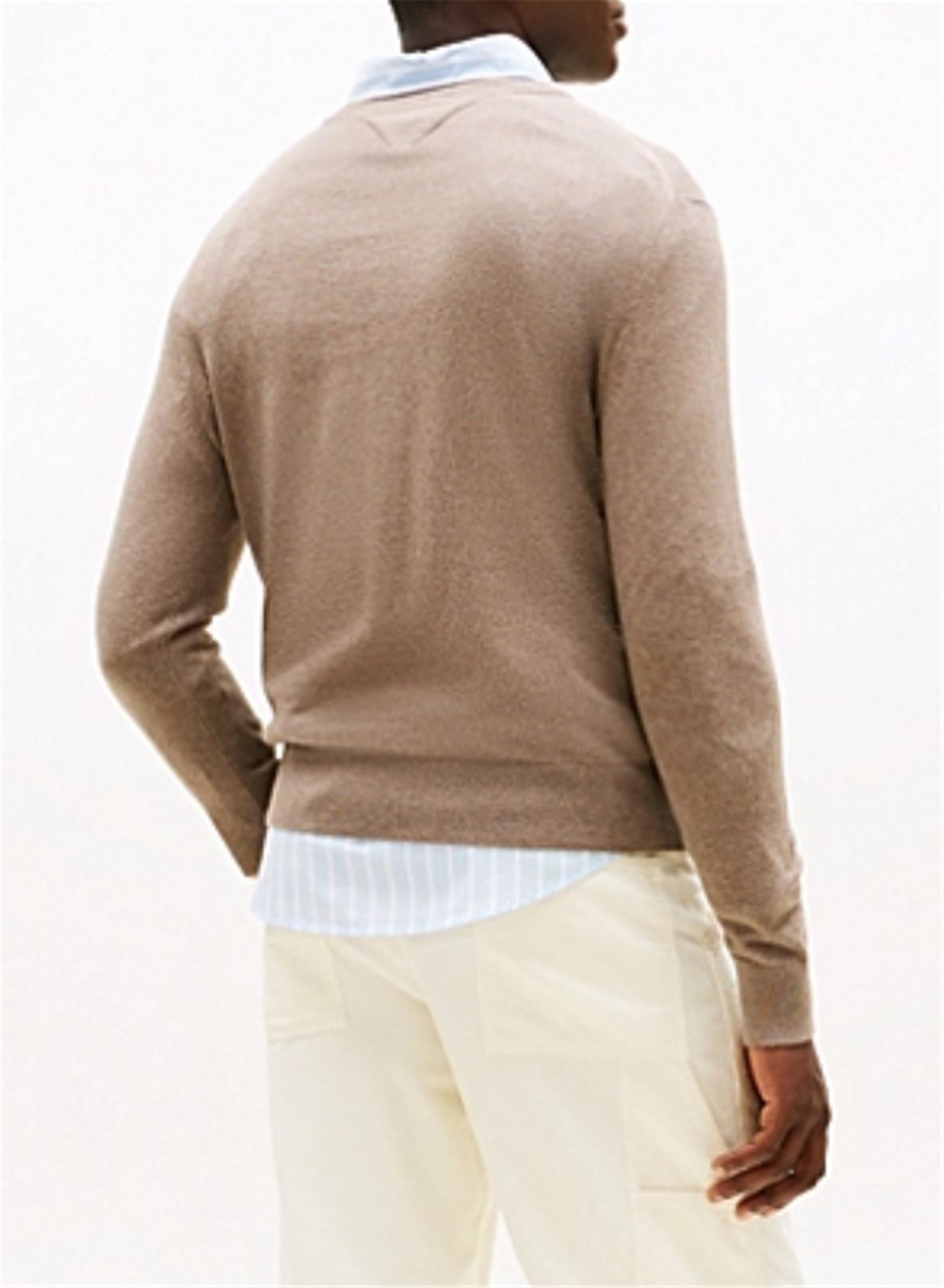 TOMMY HILFIGER MW0MW28046 Tortora Abbigliamento Uomo Maglioni