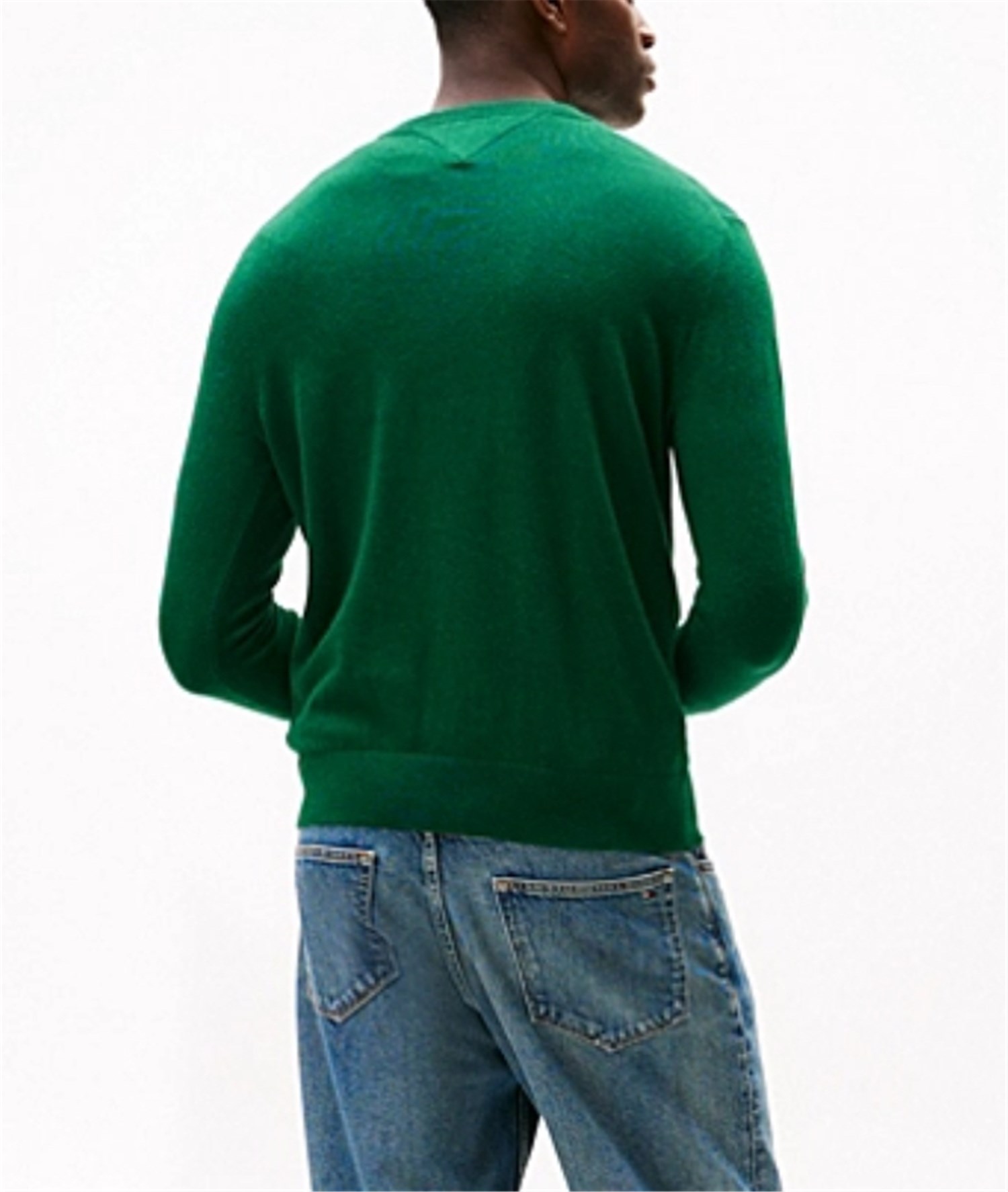 TOMMY HILFIGER MW0MW28046 Verde Abbigliamento Uomo Maglioni