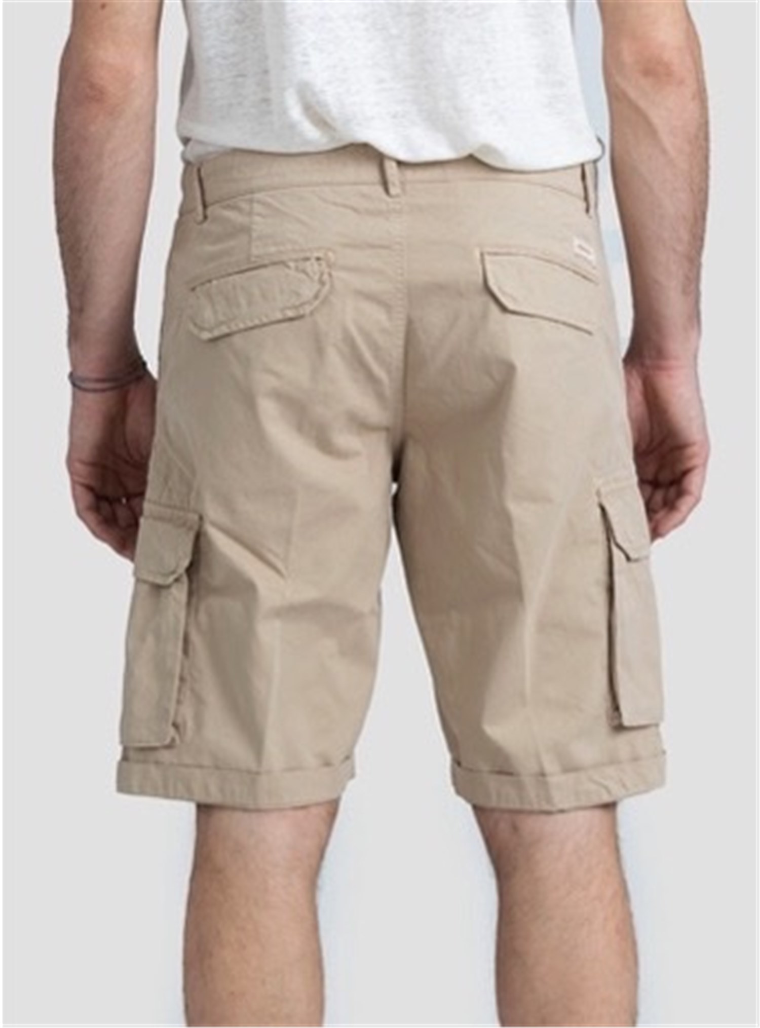 40 Weft NICK 2122 Beige Abbigliamento Uomo Bermuda