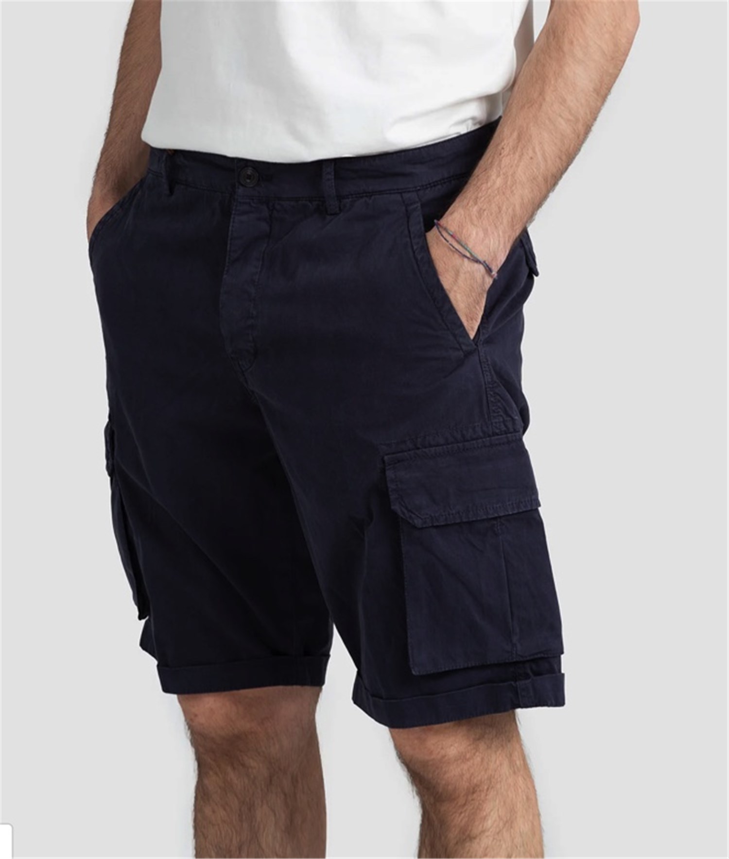 40 Weft NICK 2122 Blu Abbigliamento Uomo Bermuda