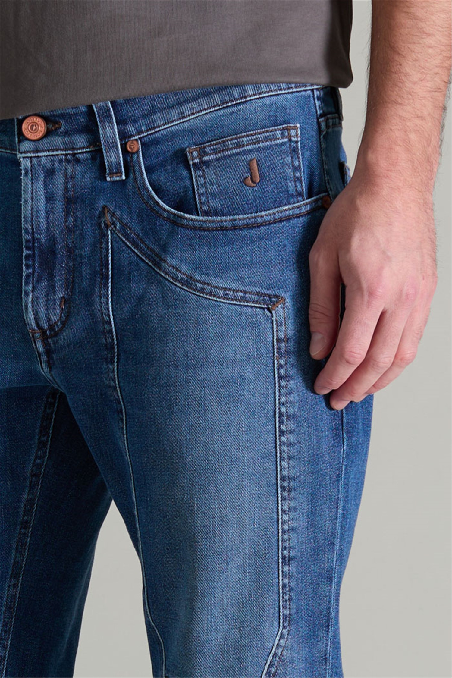 JECKERSON PE25 JUPPA077 JOHN001 Blu medio Abbigliamento Uomo Jeans