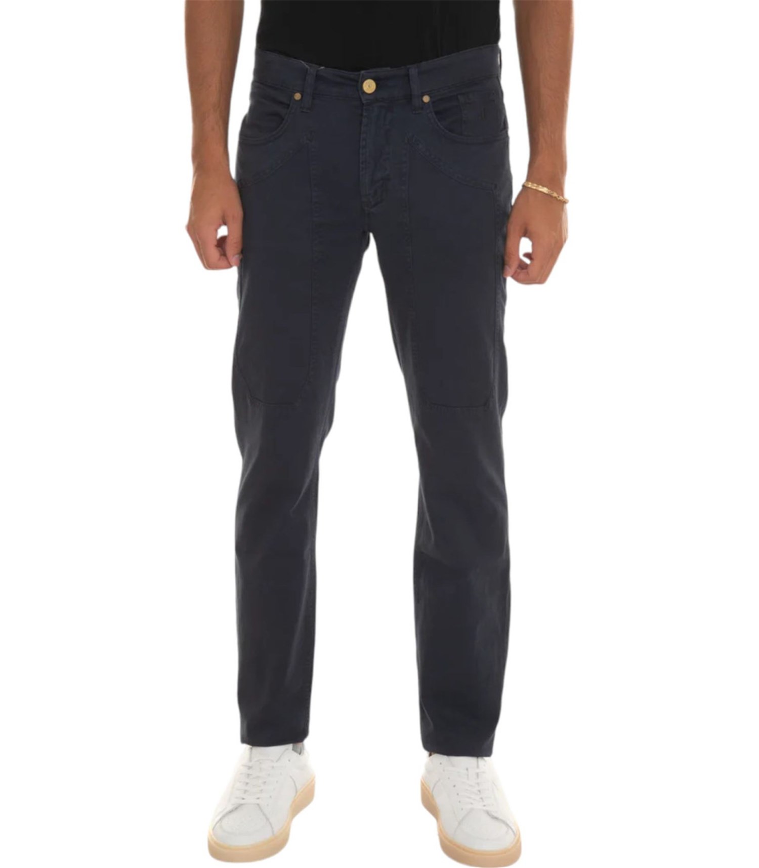 JECKERSON PE25JUPPA077JOHN001 Blu Abbigliamento Uomo Pantaloni