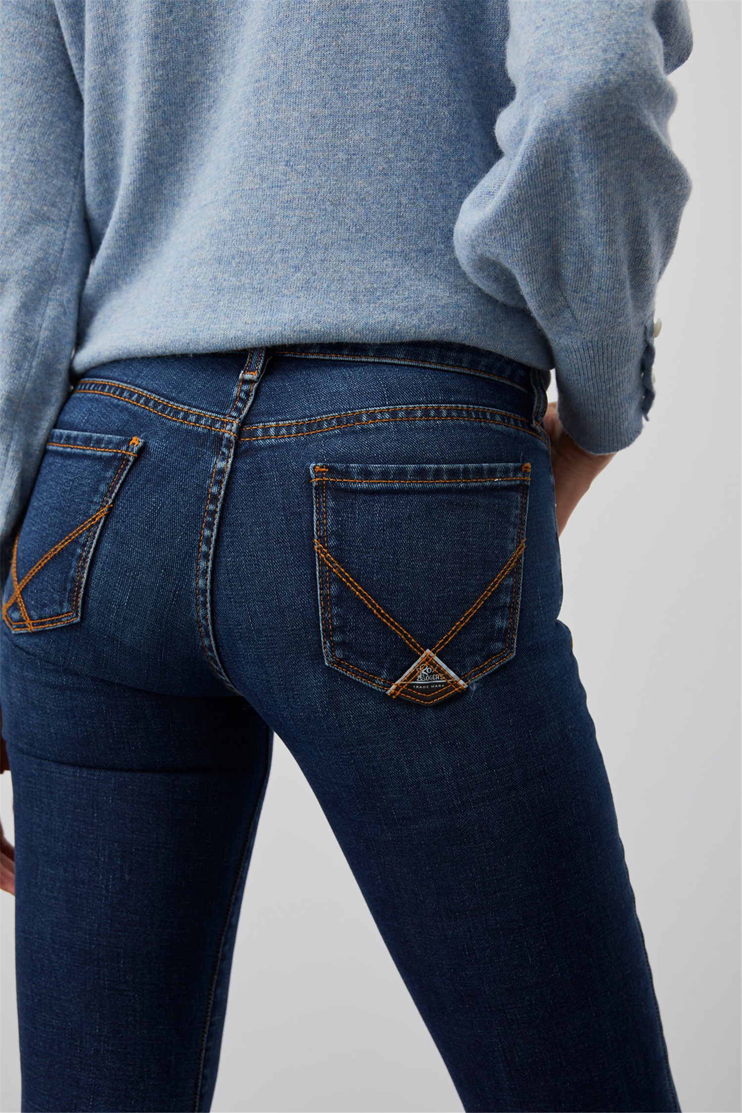 ROY ROGER'S RND005D4632114 Blu medio Abbigliamento Donna Jeans