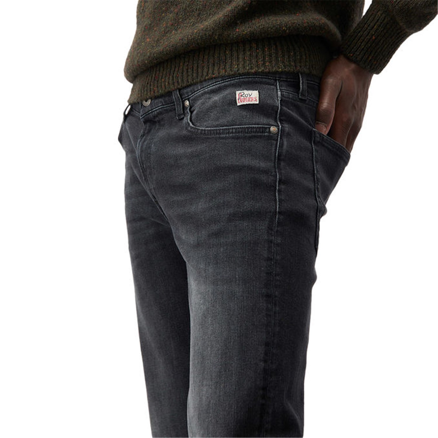 ROY ROGER'S RRU075N0862393 Nero Abbigliamento Uomo Jeans