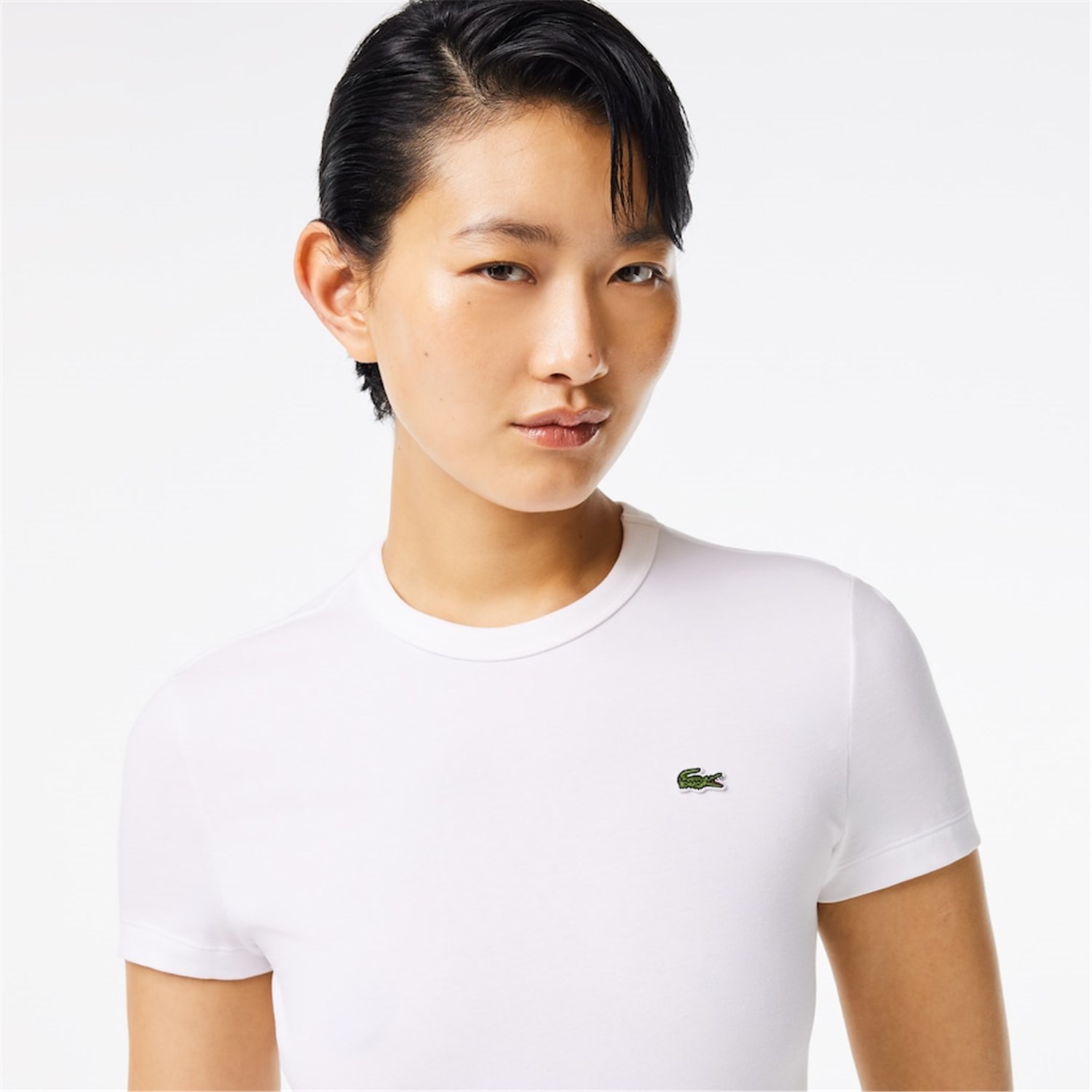 Lacoste TF7218 Bianco Abbigliamento Donna T-Shirt