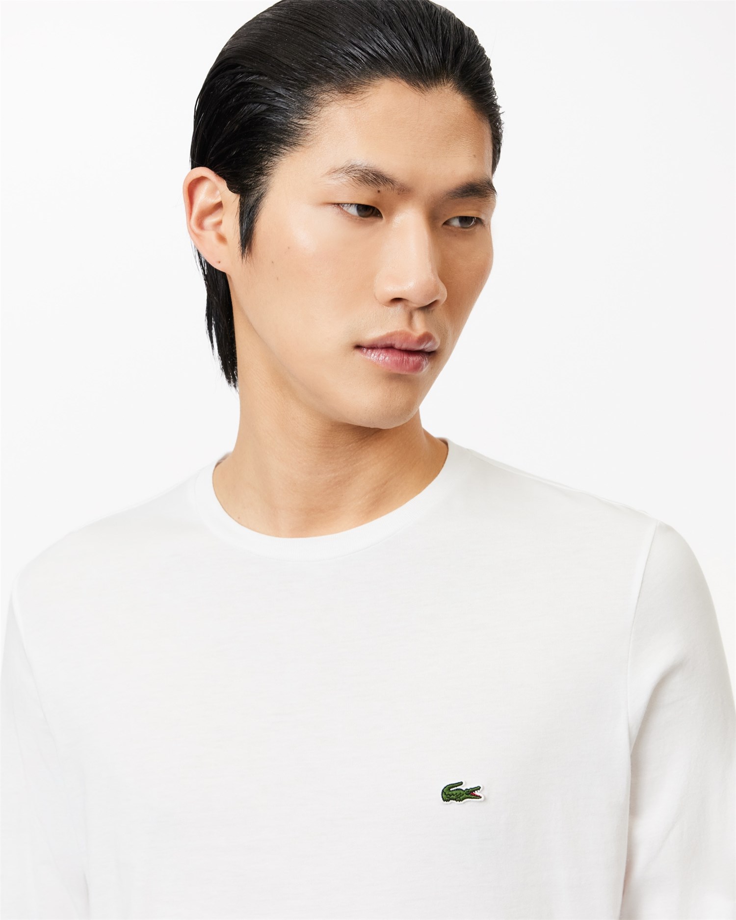 Lacoste TH6712 00 Bianco Abbigliamento Uomo T-Shirt