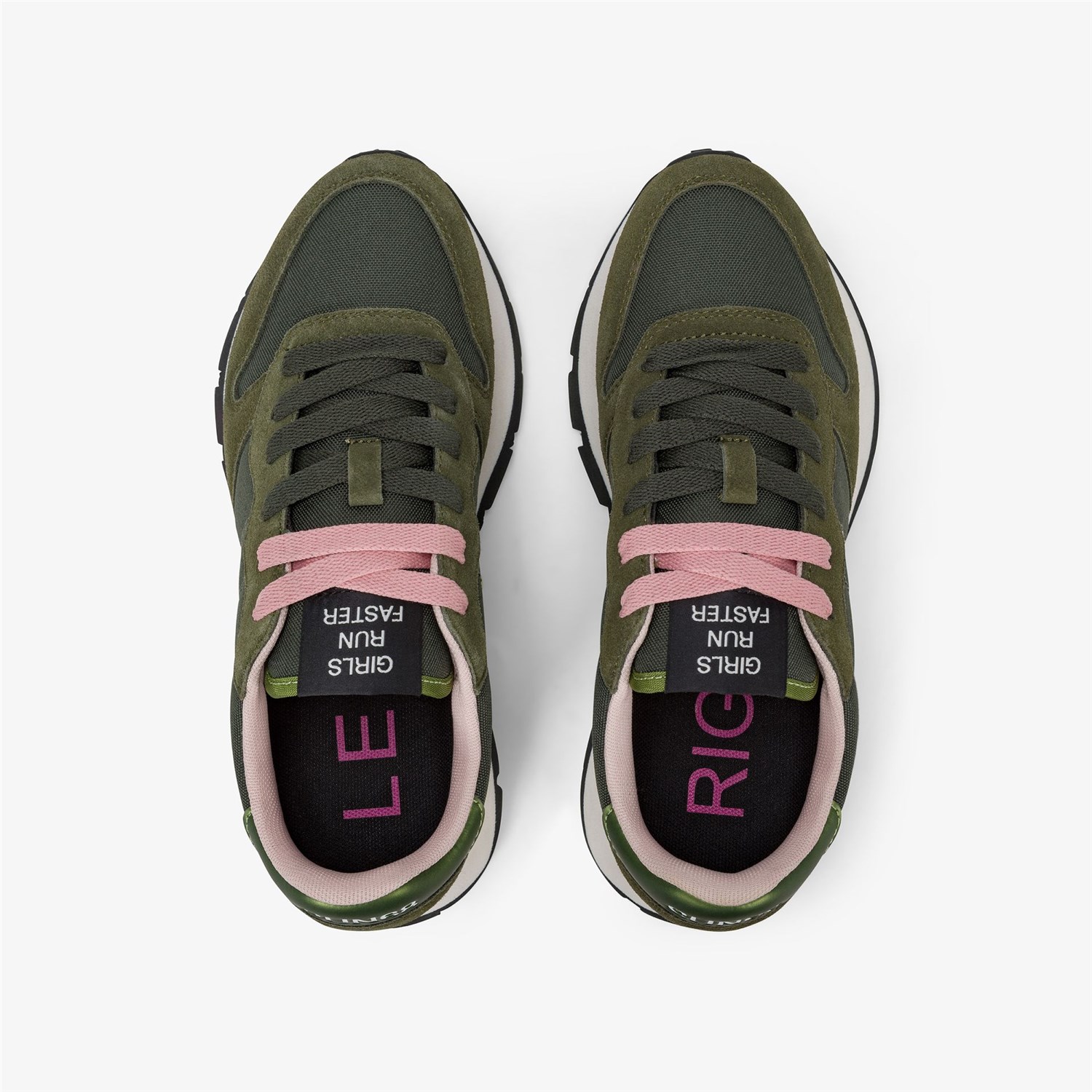 SUN68 Z45201 Verde Militare Scarpe Donna Sneakers