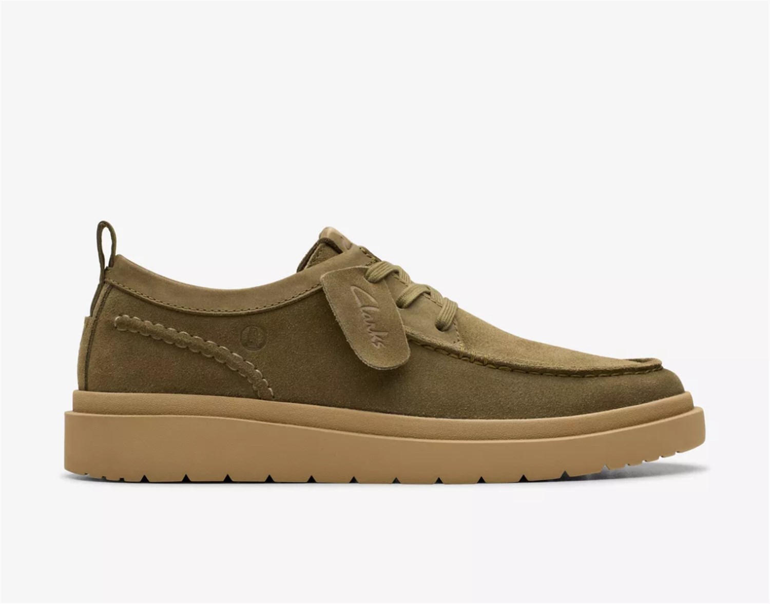 Clarks polden moc suede Verde 2 Scarpe Uomo Sneakers