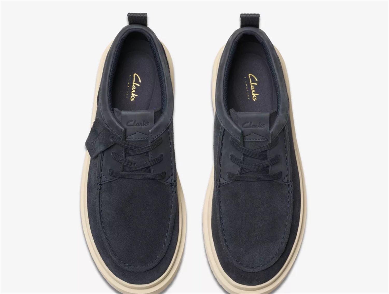 Clarks polden moc suede Blu Scarpe Uomo Sneakers