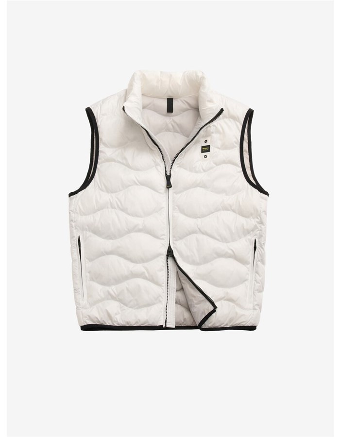 Blauer Gilet Bianco