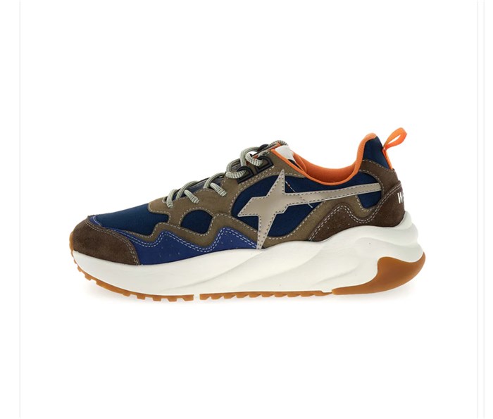 W6YZ 12019458012D25 Blu Scarpe Uomo Sneakers