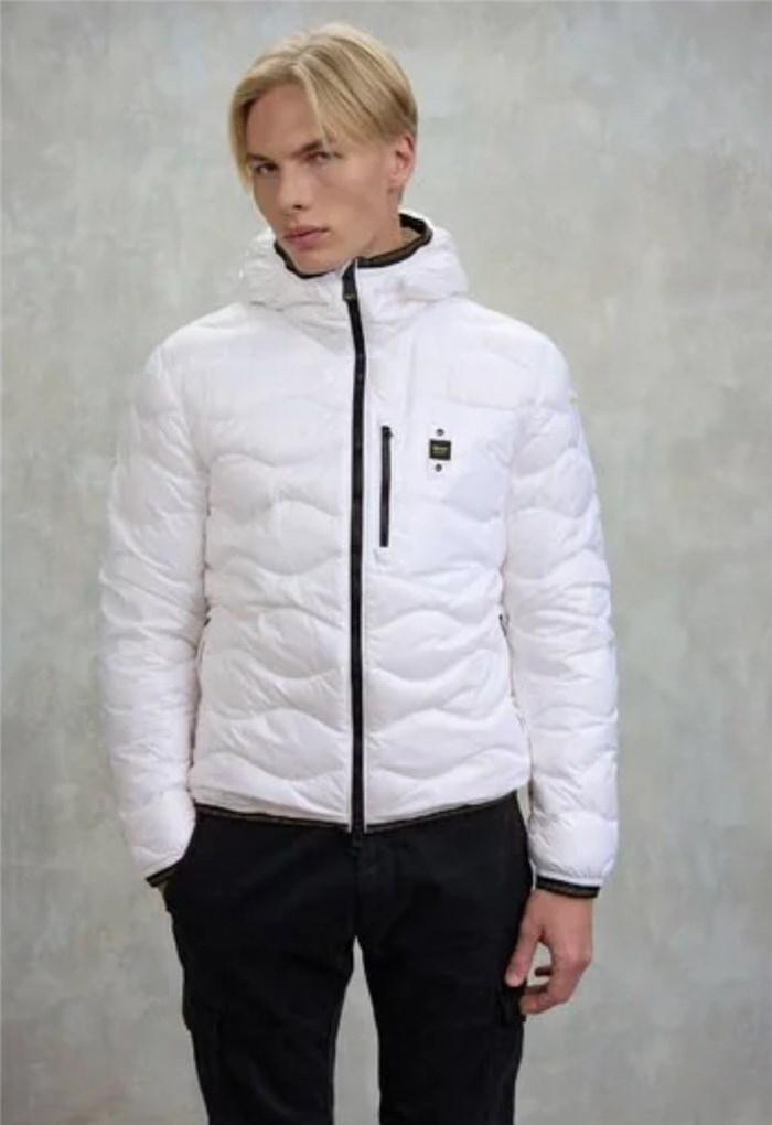 Blauer 25WBLUC03074 006355 Bianco Abbigliamento Uomo Piumino