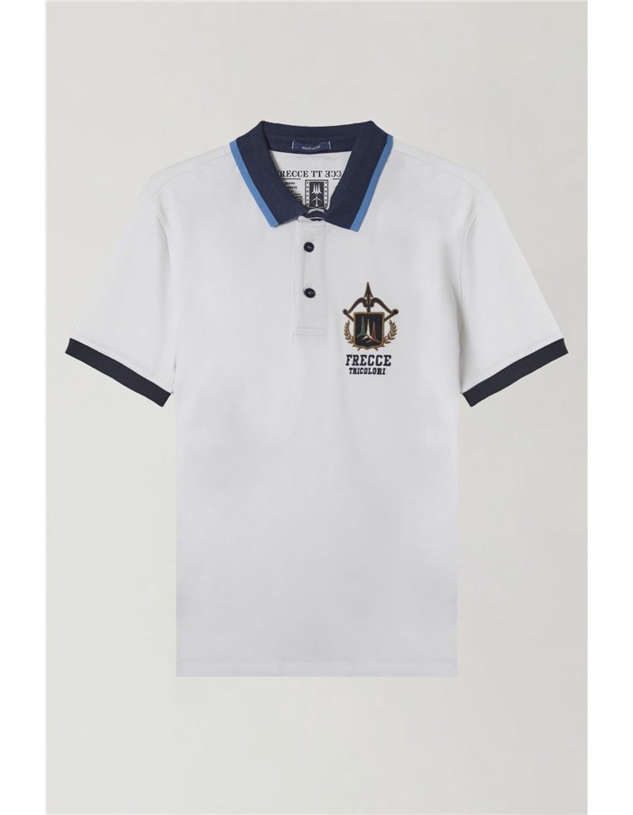 AERONAUTICA MILITARE 241PO1761P199 Bianco Abbigliamento Uomo Polo