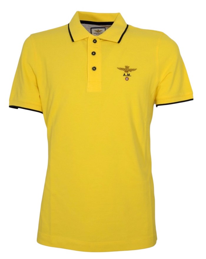 AERONAUTICA MILITARE 251PO1308P82 Giallo Abbigliamento Uomo Polo