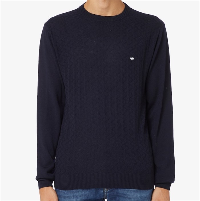 MANUEL RITZ 3532M533 Blu Abbigliamento Uomo Maglioni