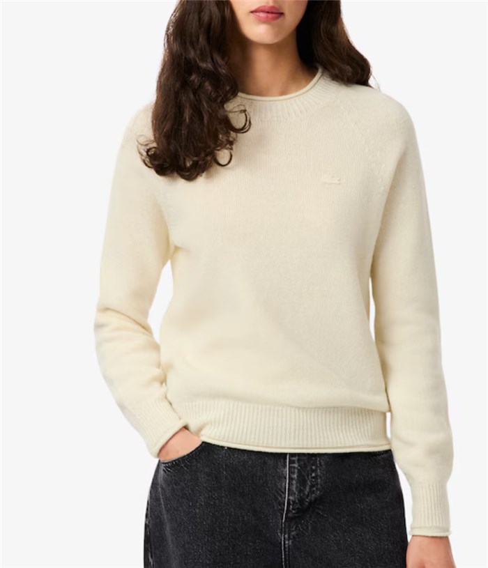 Lacoste AF4160 bianco1 Abbigliamento Donna Maglioni