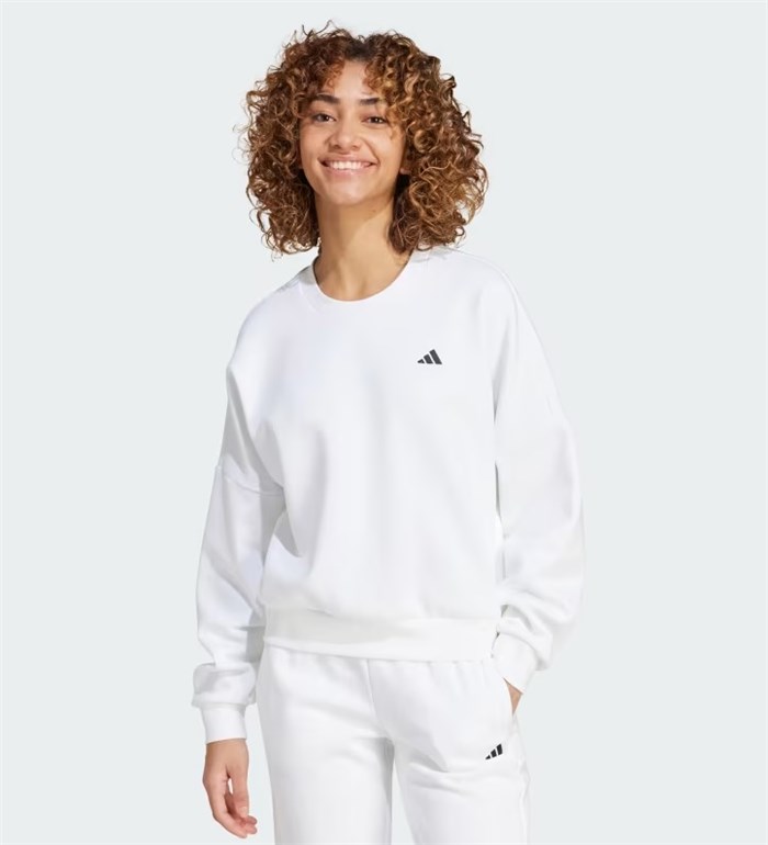 ADIDAS ORIGINALS IX7942 Bianco Abbigliamento Donna Felpa
