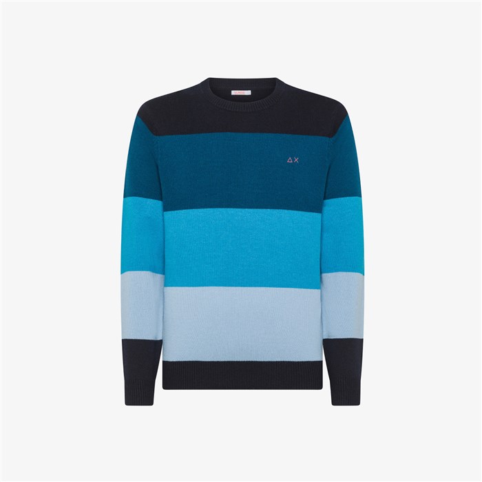 SUN68 K44183 Blu navy Abbigliamento Uomo Maglioni