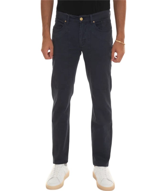 JECKERSON PE25JUPPA077JOHN001 Blu Abbigliamento Uomo Pantaloni