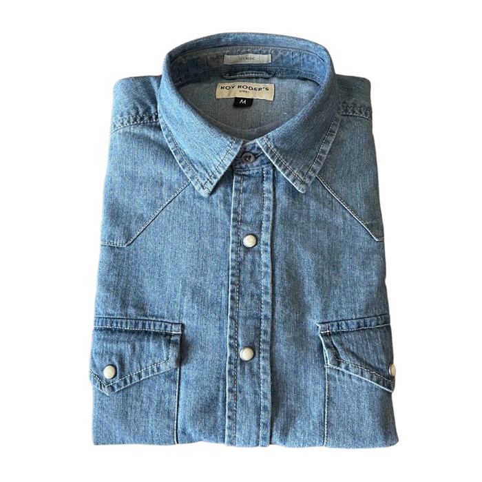 ROY ROGER'S RRU400CG34 Blu Abbigliamento Uomo Camicia