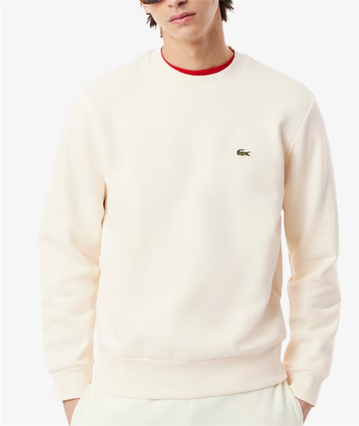 Lacoste SH9608 00 Bianco Abbigliamento Unisex Felpa