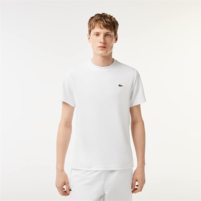 Lacoste TH3401 Bianco Abbigliamento Uomo T-Shirt